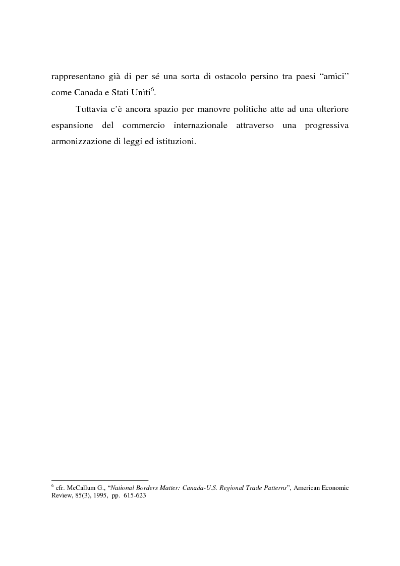 Anteprima della tesi: Effetti della globalizzazione dei mercati sul livello occupazionale dei paesi industrializzati: l'ipotesi interpretativa di Krugman, Pagina 12