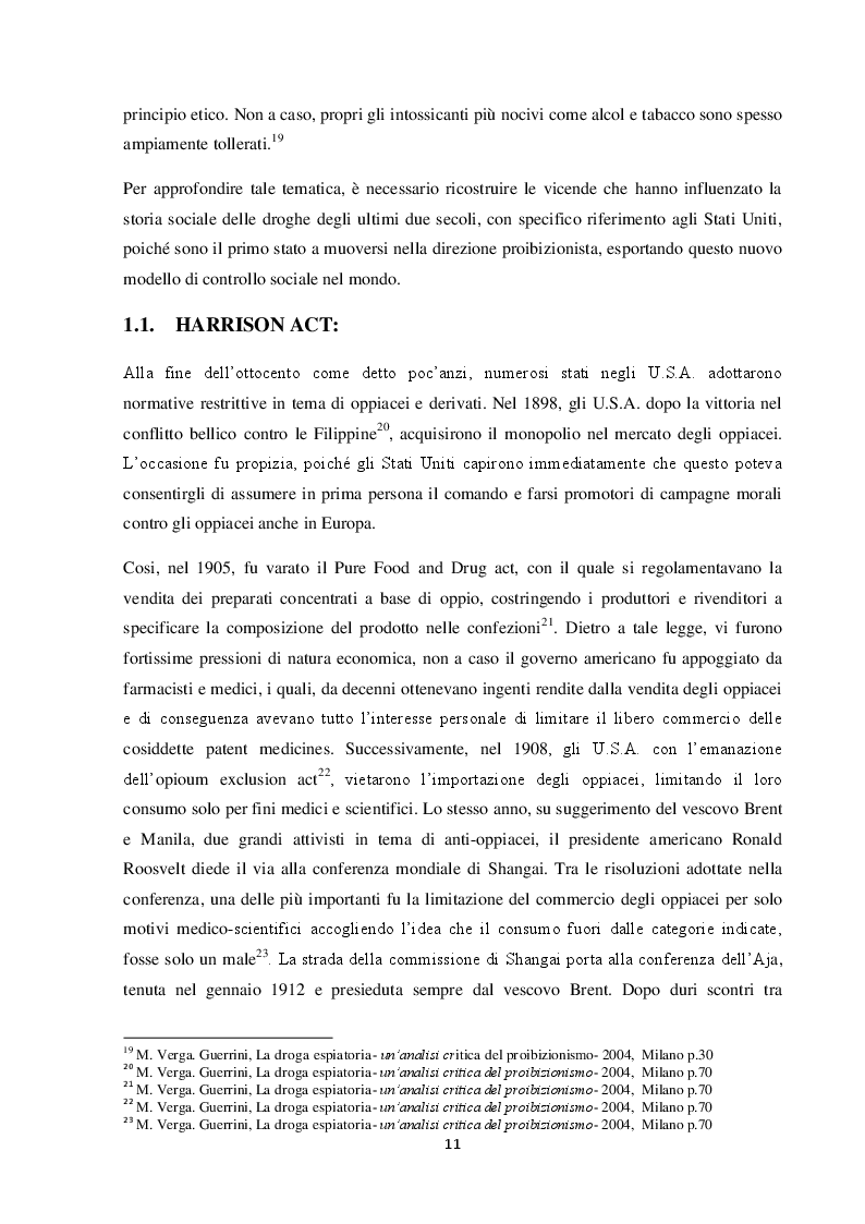Estratto dalla tesi: Il proibizionismo delle droghe