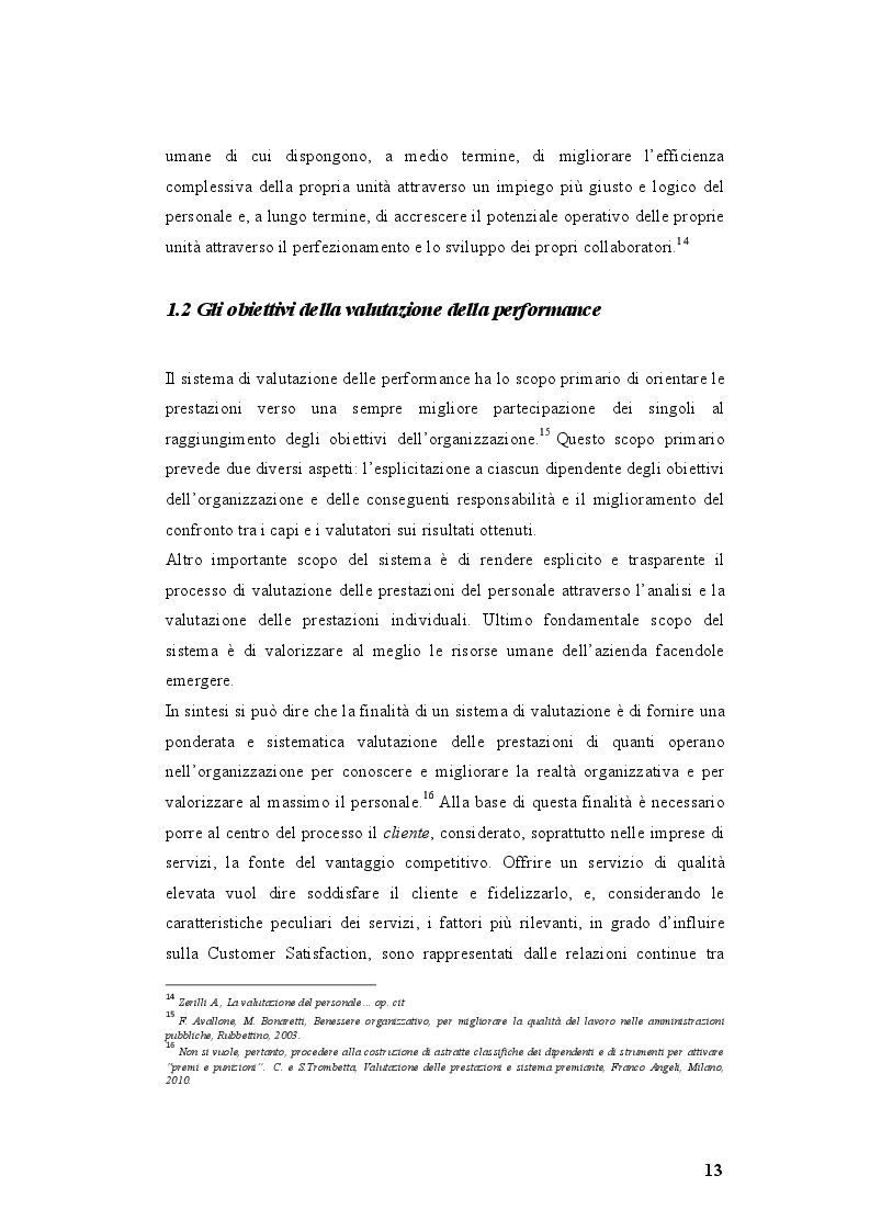 Estratto dalla tesi: Valutare le performance individuali nelle organizzazioni di servizio: Abramo customer care spa