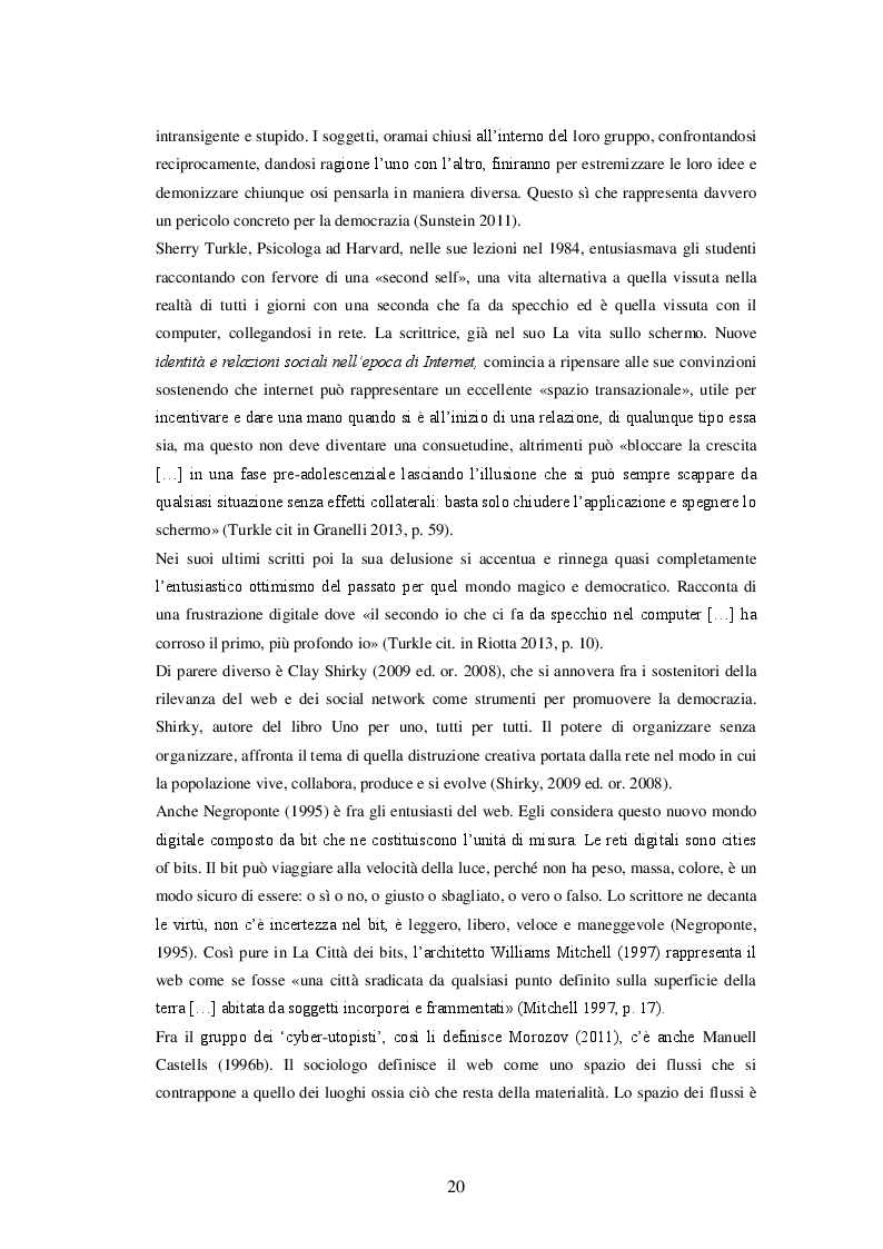 Estratto dalla tesi: Le zone d'ombra della rete