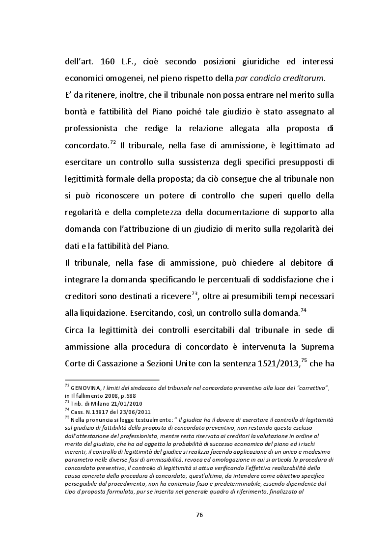 Estratto dalla tesi: Profili critici del concordato preventivo proposto da un'impresa operante nel settore edilizio