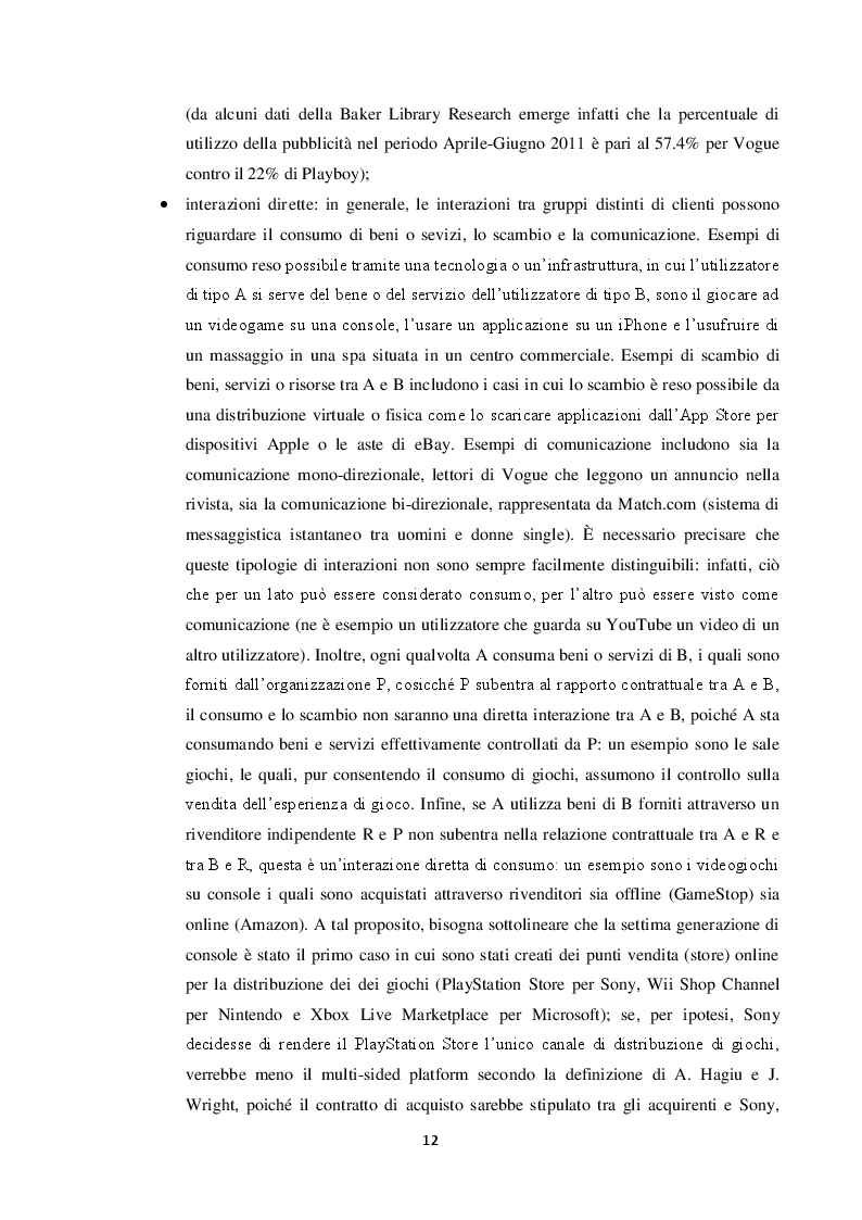 Estratto dalla tesi: Oligopolio e two-sided market. Il mercato delle console e dei videogiochi