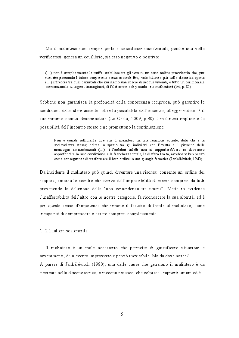 Estratto dalla tesi: Malinteso: intesa interculturale