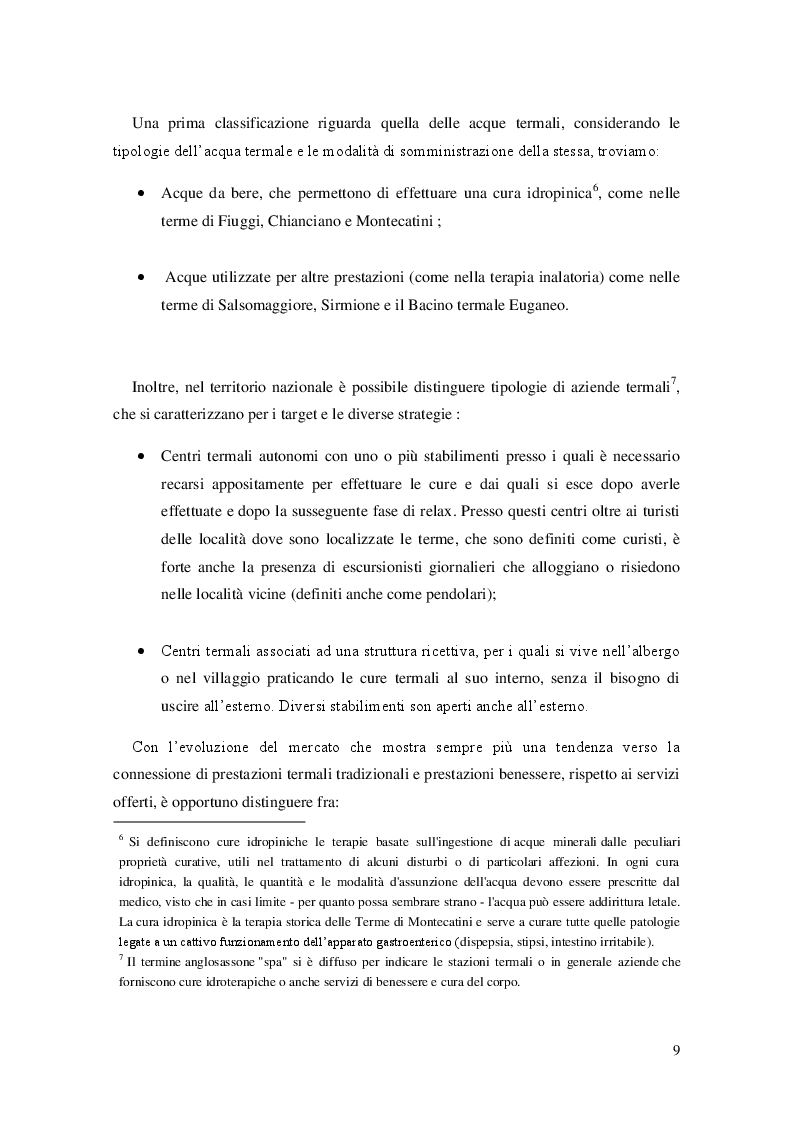 Estratto dalla tesi: Il piacere termale ed il caso lucano: situazione attuale e possibili sviluppi futuri