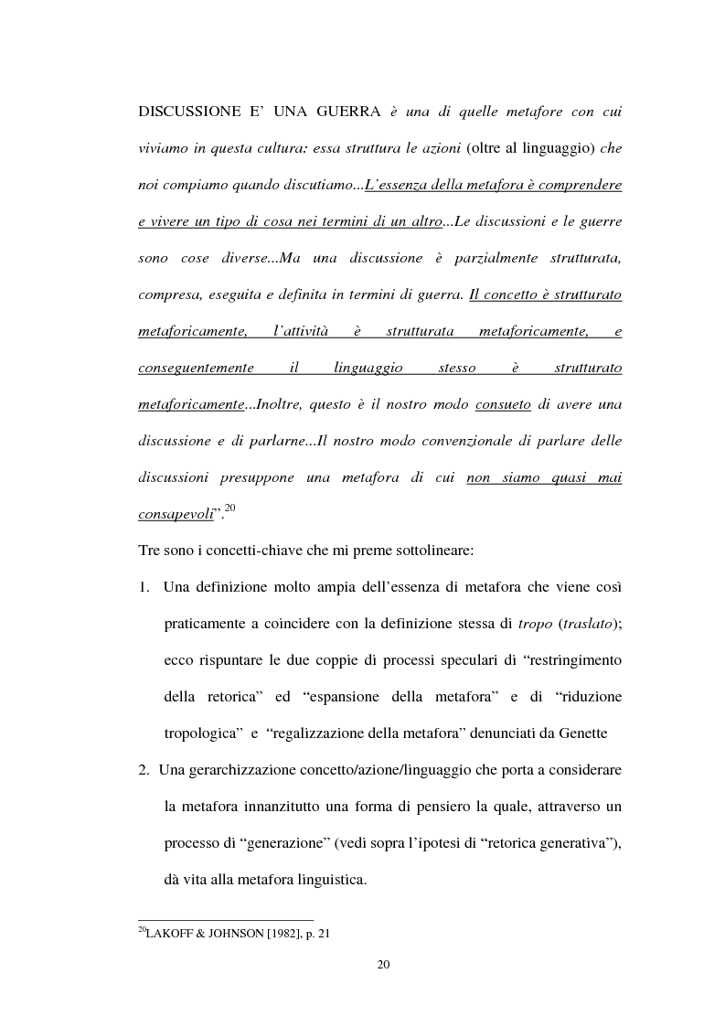 Anteprima della tesi: I sistemi metaforici concettuali nella politica contemporanea, Pagina 15