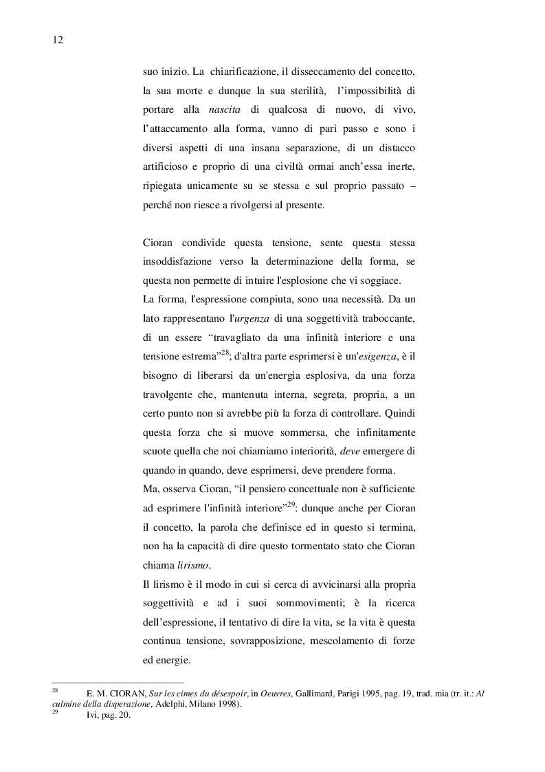 Estratto dalla tesi: Artaud e Cioran: i filosofi dell'avvenire
