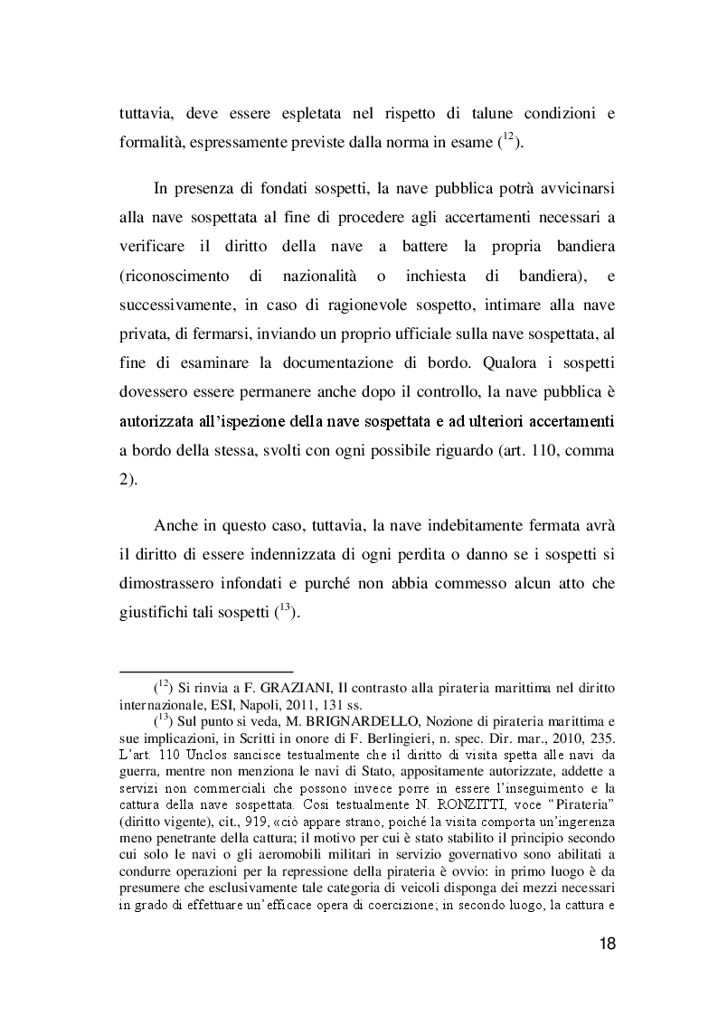 Estratto dalla tesi: I poteri del comandante ed il contrasto alla pirateria
