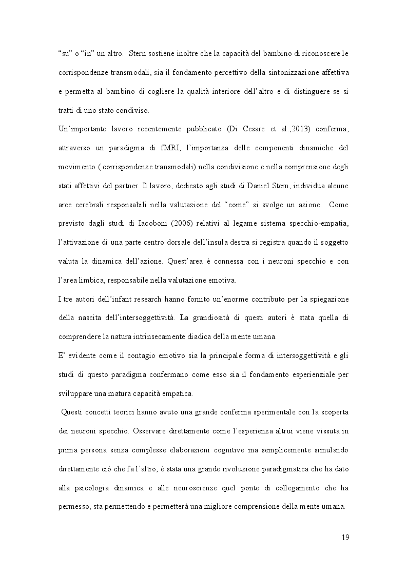 Estratto dalla tesi: Empatia. Ruolo della giunzione temporo-parietale nella distinzione sé/altro