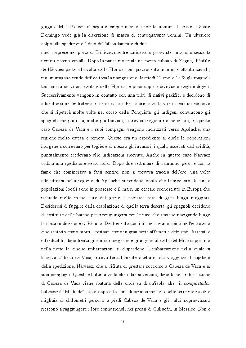 Estratto dalla tesi: Álvar Núñez Cabeza de Vaca: il conquistatore-conquistato tra storia e finzione