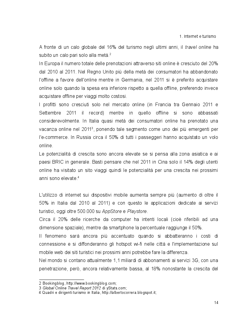 Estratto dalla tesi: La nuova informazione geografica per il turismo: dal Gis ai social network