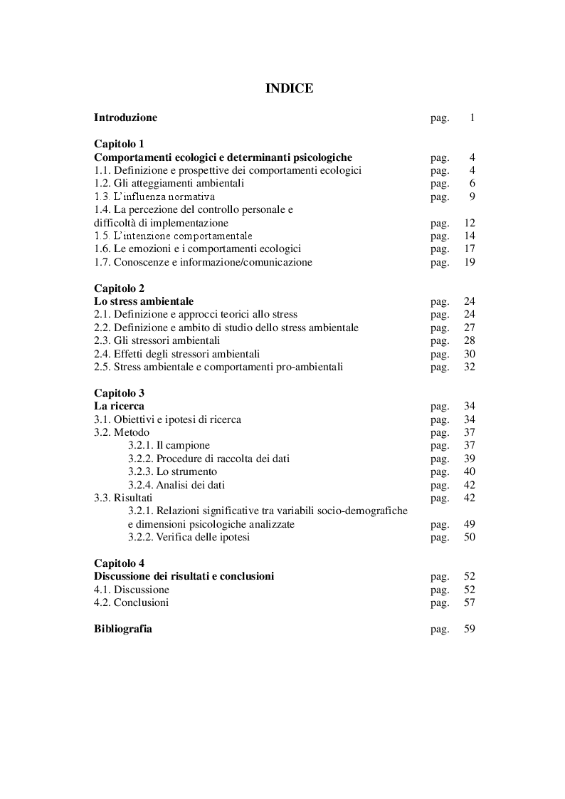 Indice della tesi: Efficienza energetica e quartieri sostenibili. Uno studio sperimentale., Pagina 1