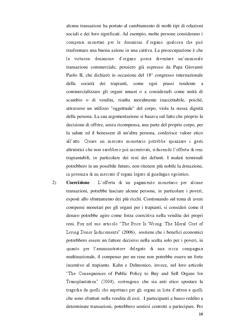 Estratto dalla tesi: I limiti etici del mercato