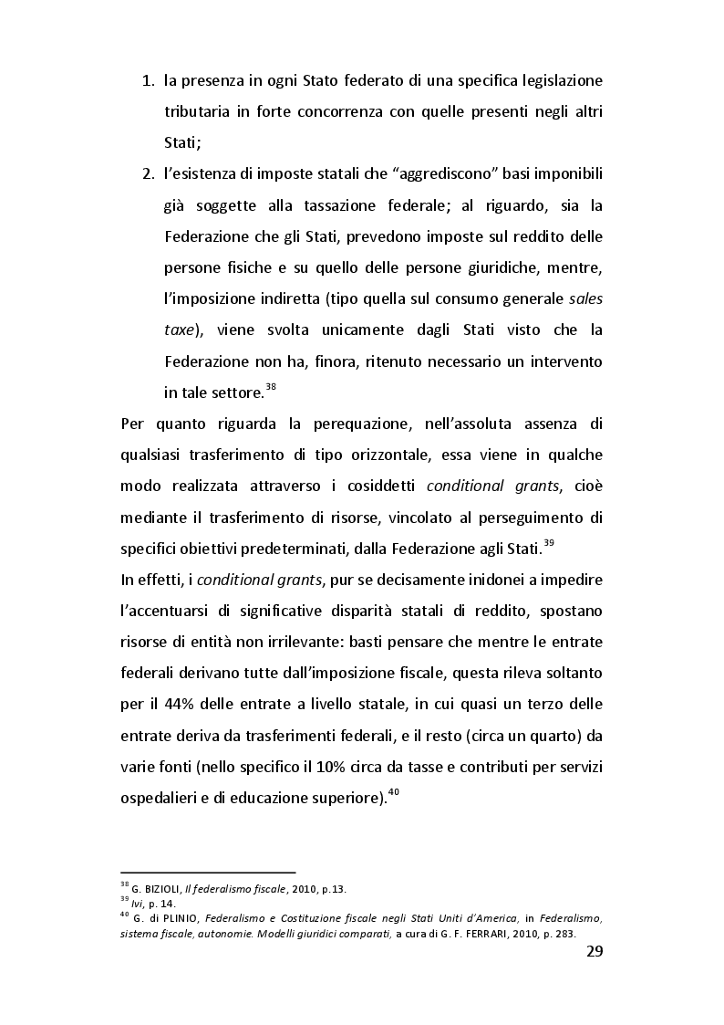 Estratto dalla tesi: Modelli di federalismo fiscale a confronto