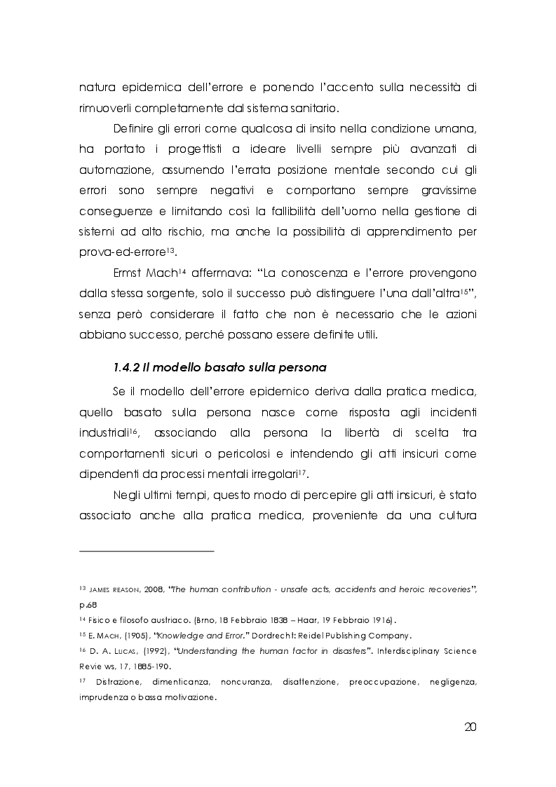 Estratto dalla tesi: Cattiva comunicazione e rischio clinico: una rassegna