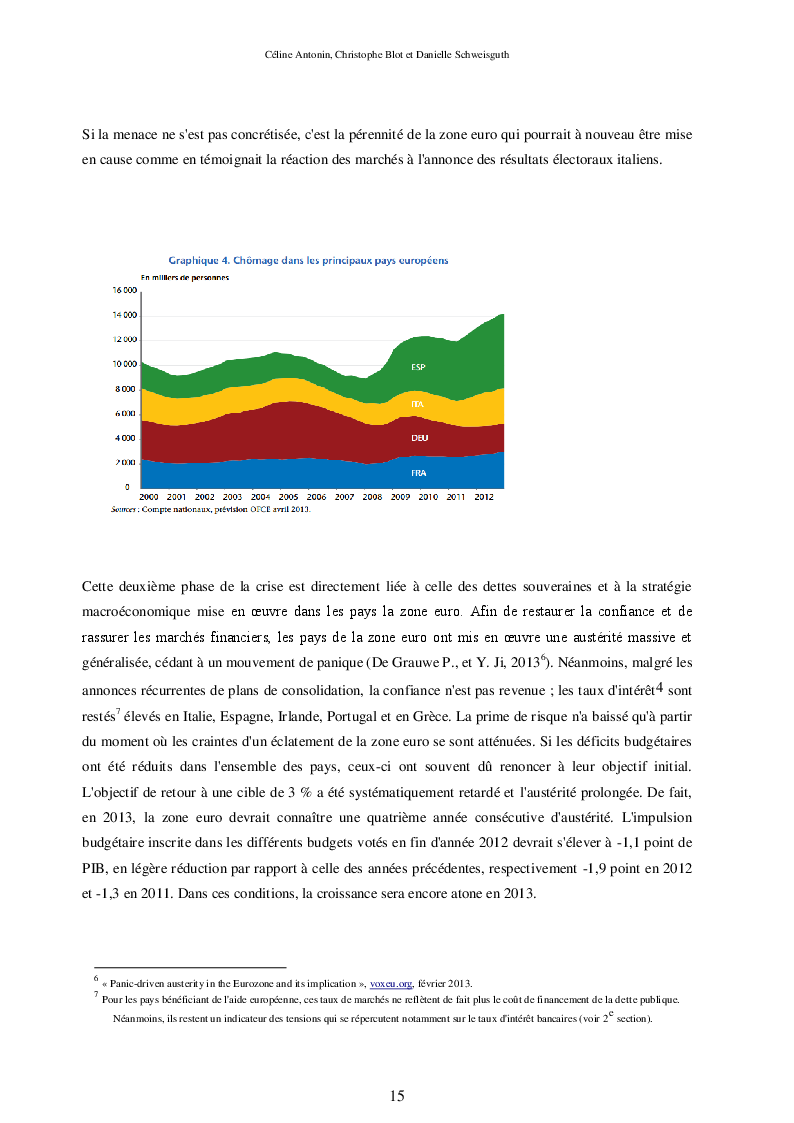 Estratto dalla tesi: Traduzione e commento del testo ''Le commencement de la déflation - Perspectives 2013-2014'' dell'Ofce