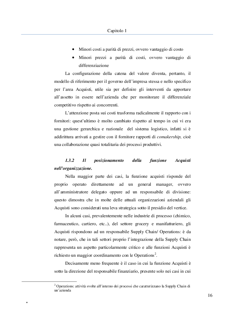 Estratto dalla tesi: Sviluppo di un metodo innovativo per l'analisi e la re-ingegnerizzazione del Processo d’Acquisto: la Supplier Satisfaction Survey. Il caso: Fameccanica.Data