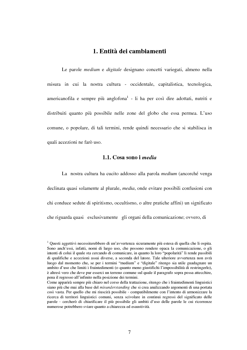 Anteprima della tesi: La recente evoluzione dei media digitali e le sue conseguenze sul pensiero filosofico, Pagina 5
