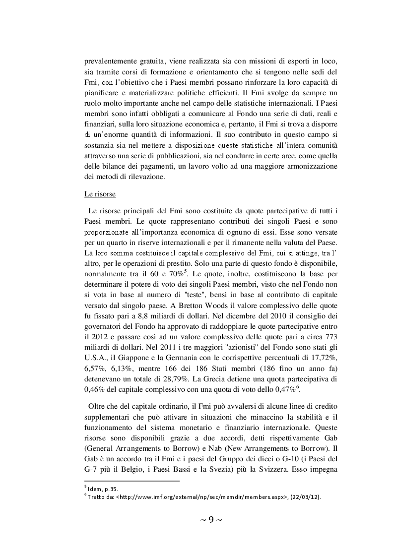 Estratto dalla tesi: L'intervento del FMI in Grecia: le ripercussioni sulla Borsa di Atene