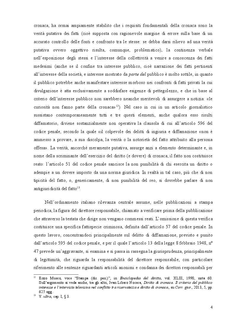 Estratto dalla tesi: La responsabilità penale del direttore responsabile nella stampa periodica: il caso Sallusti