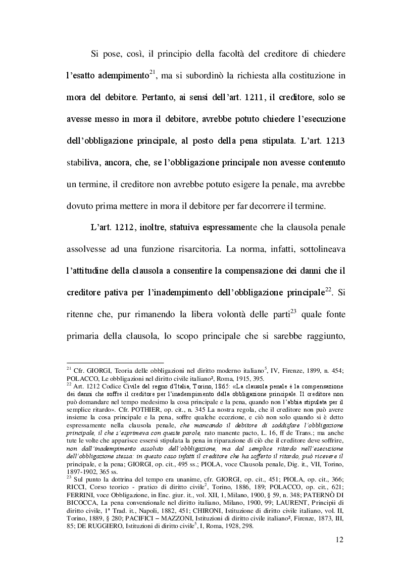 Estratto dalla tesi: La riduzione della penale