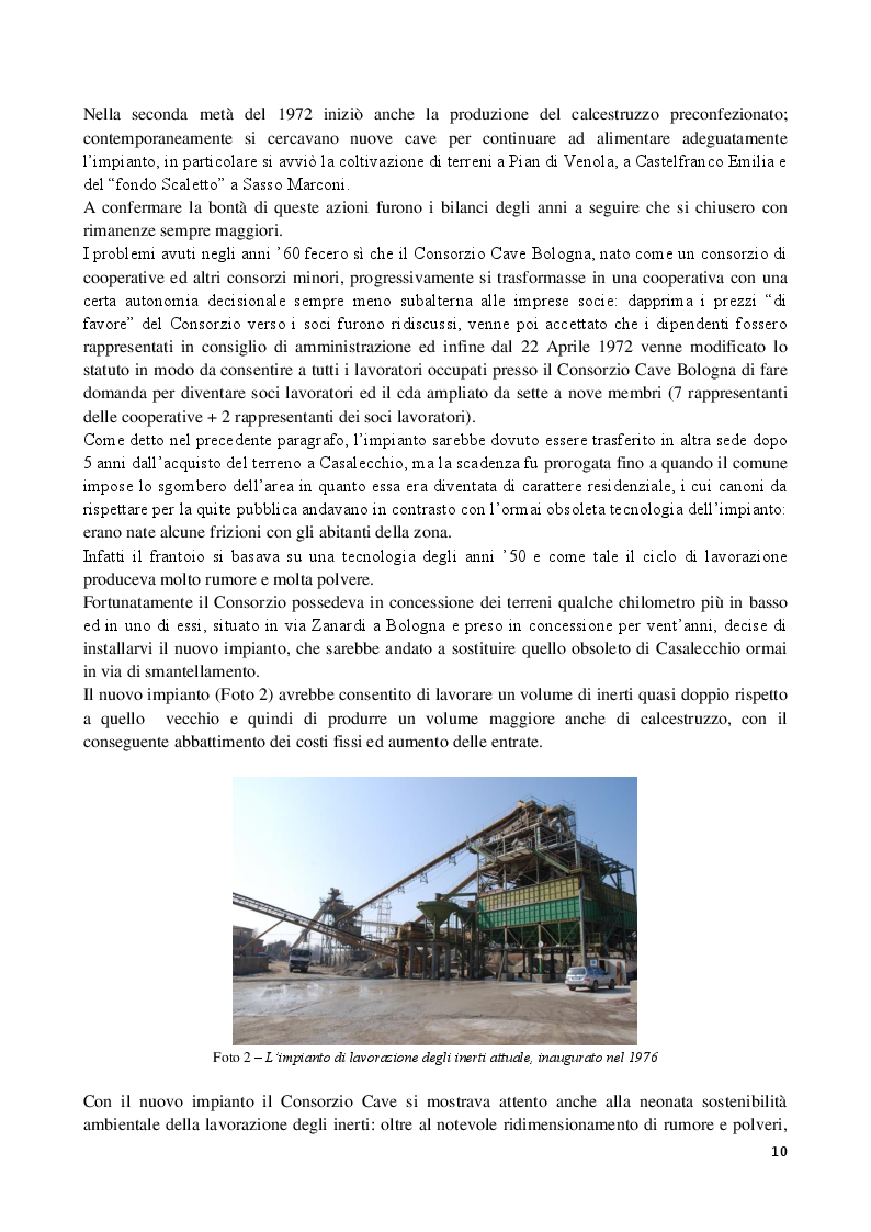 Estratto dalla tesi: L'impianto di trattamento degli inerti del Consorzio Cave Bologna: aspetti tecnici ed ambientali