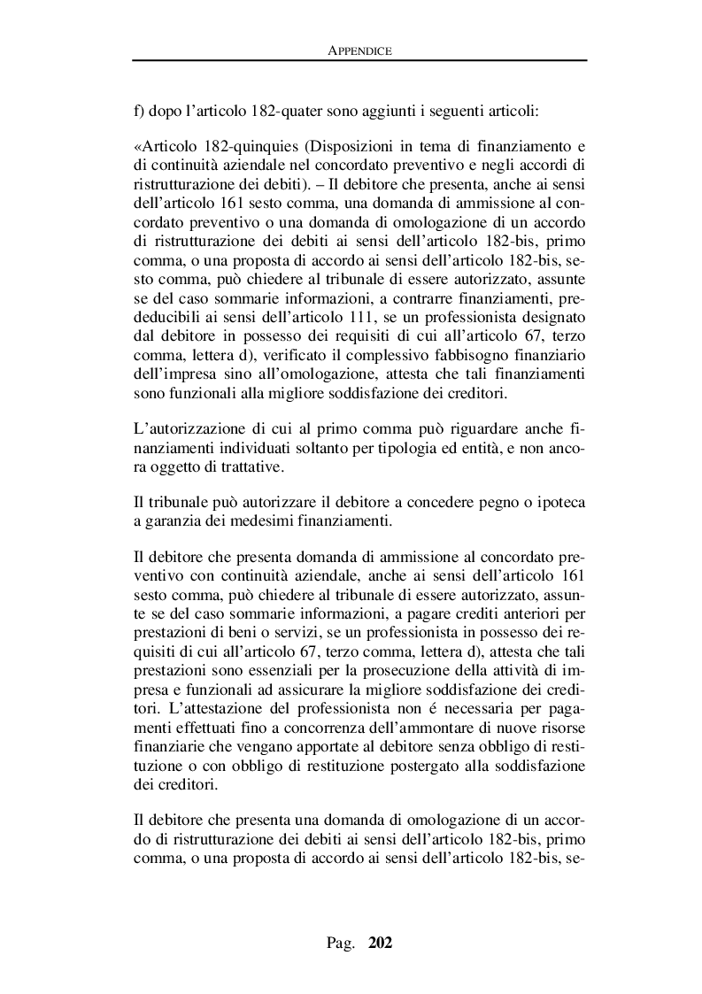 Estratto dalla tesi: Decreto crescita e procedure concordatarie della crisi