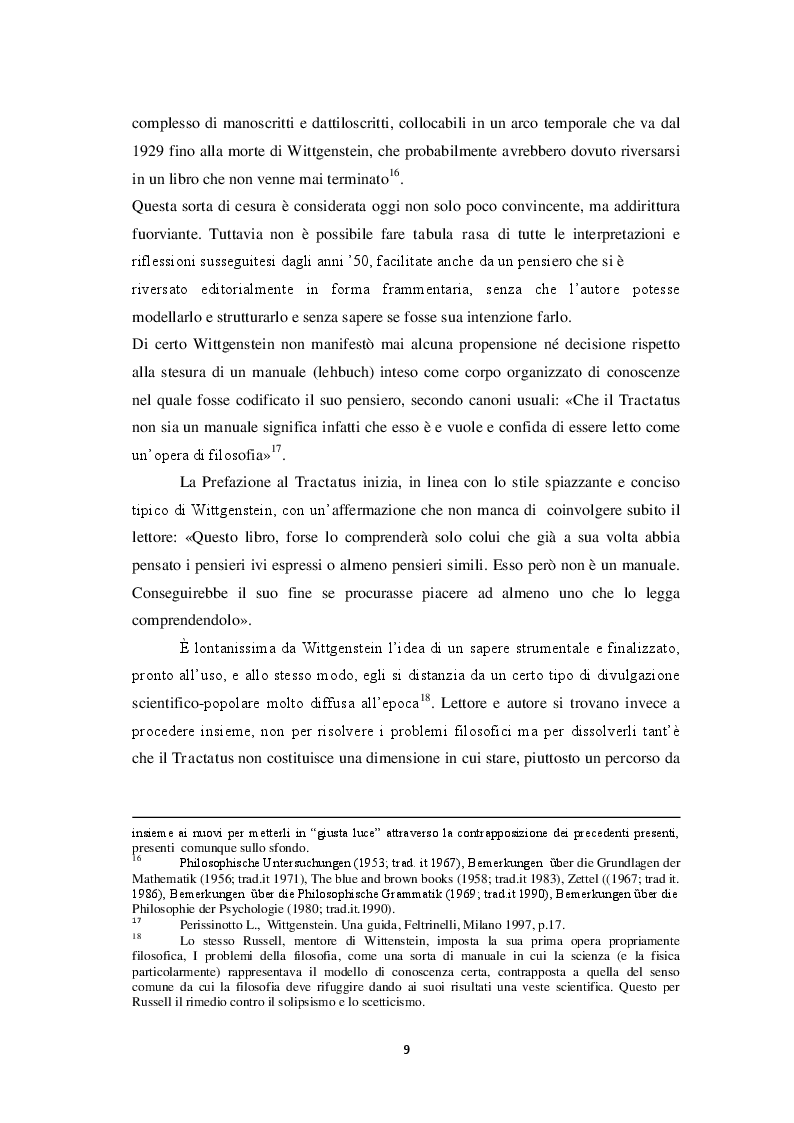 Estratto dalla tesi: Intersoggettività, prassi linguistica e parola esemplare. Da Wittgenstein alla fenomenologia