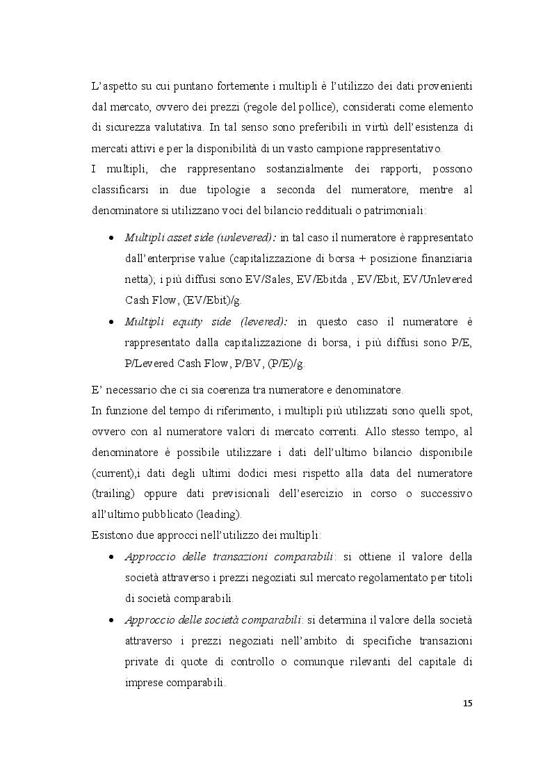 Estratto dalla tesi: Metodi valutativi della performance: l'analisi del settore automobilistico