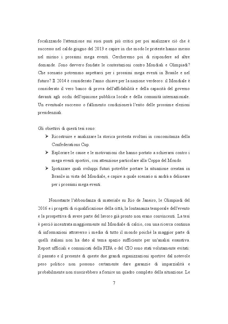 Anteprima della tesi: Mondiali e Olimpiadi: gli occhi dei media sul Brasile, Pagina 3