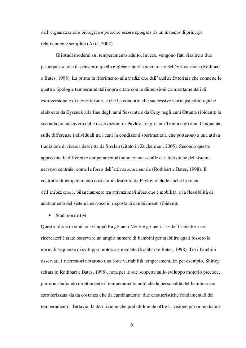 Anteprima della tesi: L' Effortful Control nei disturbi internalizzanti ed esternalizzanti, Pagina 6