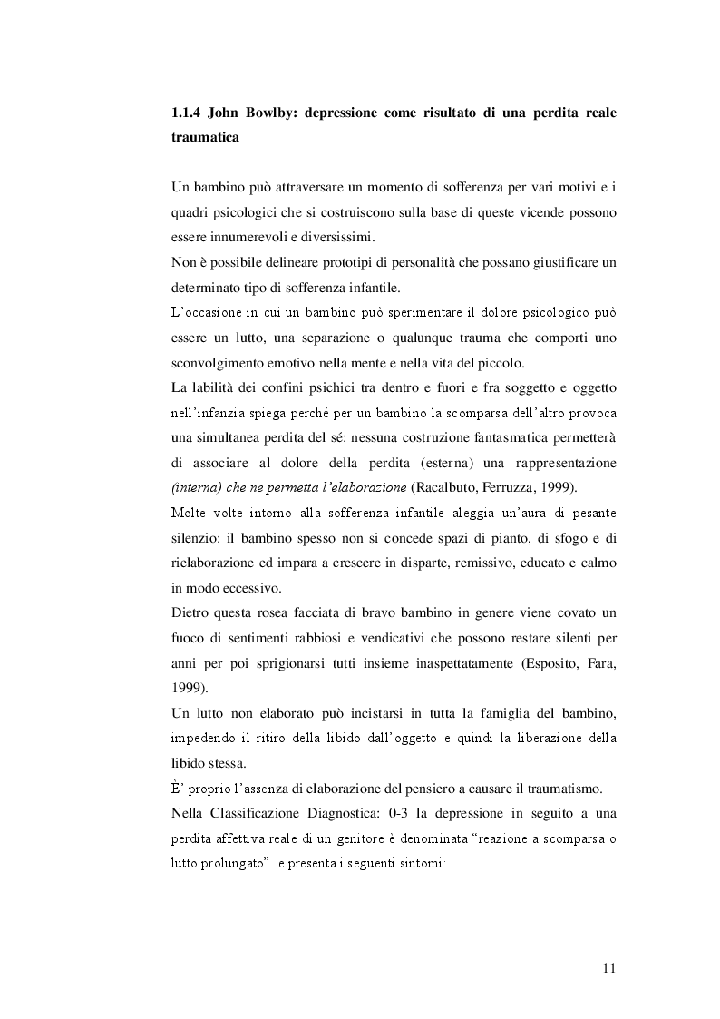 Estratto dalla tesi: La depressione infantile