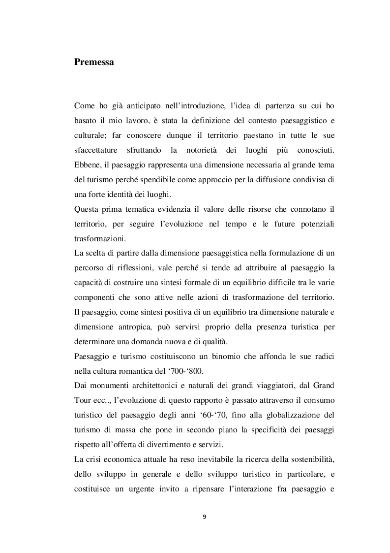 Anteprima della tesi: Per un progetto territoriale del sito archeologico di Paestum , Pagina 5