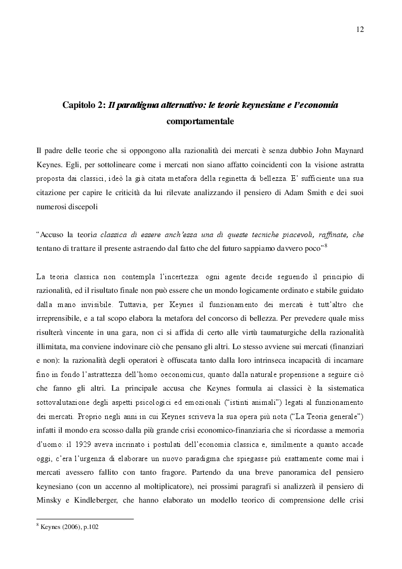 Estratto dalla tesi: Razionalità limitata dei mercati e revisione critica delle politiche di austerity dell'Eurozona