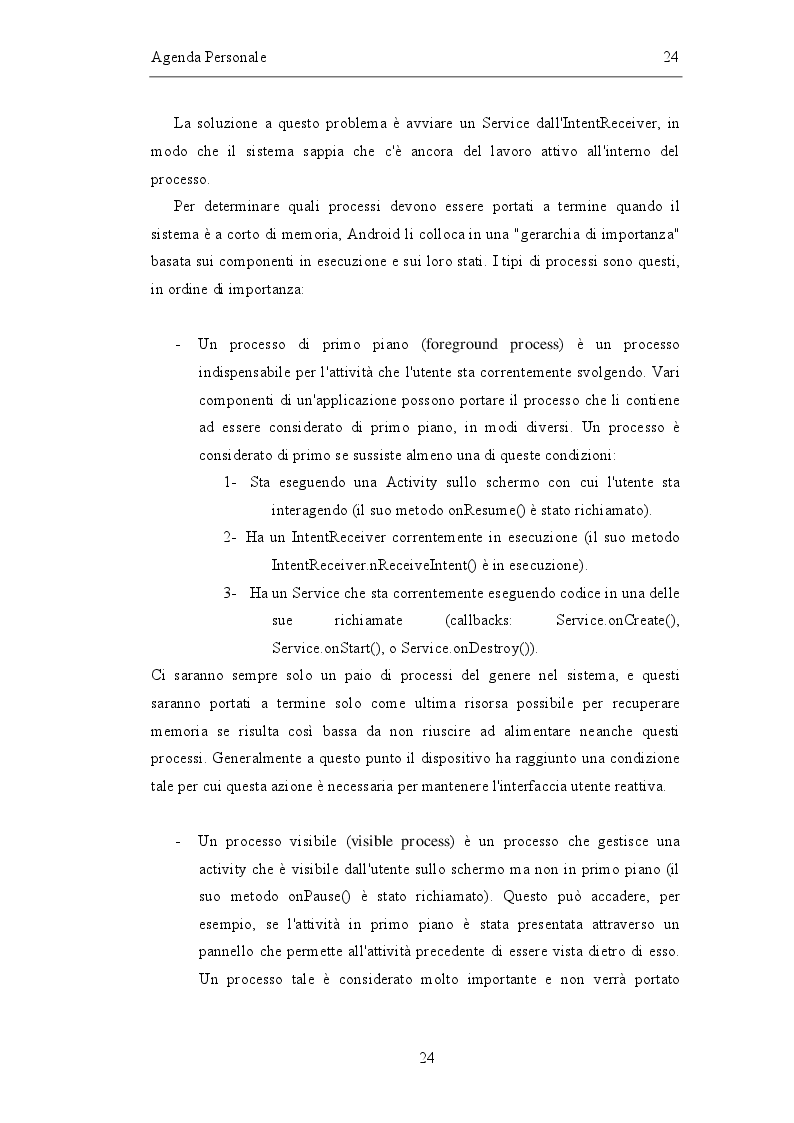 Estratto dalla tesi: Sviluppo di un'agenda personale in Android