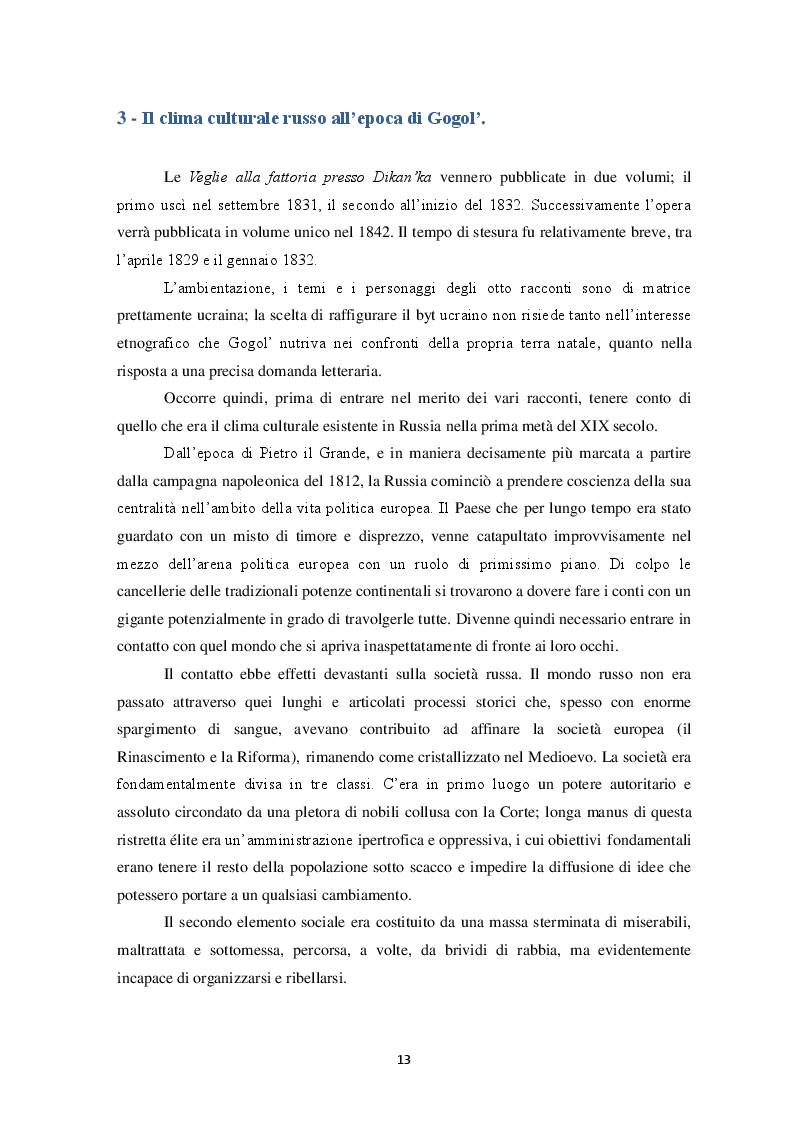Estratto dalla tesi: L'influenza del folclore ucraino sulla prosa di Nikolaj Vasil'evič Gogol'