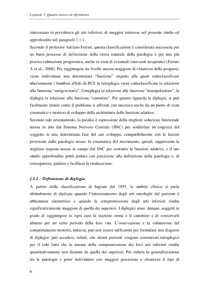 Estratto dalla tesi: Verifica sperimentale di quattro schemi motori di cammino in bambini affetti da diplegia spastica attraverso dati di Gait Analysis e statistica descrittiva