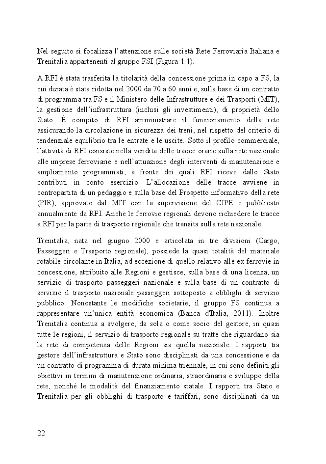 Estratto dalla tesi: Sistemi di trasporto ferroviario regionali. Analisi comparativa per indicatori