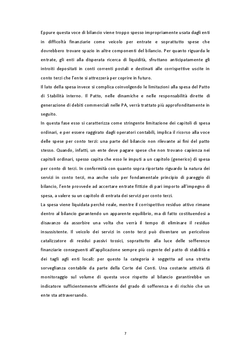 Estratto dalla tesi: Rassegna teorico-empirica sui ritardi di pagamento nella PA italiana
