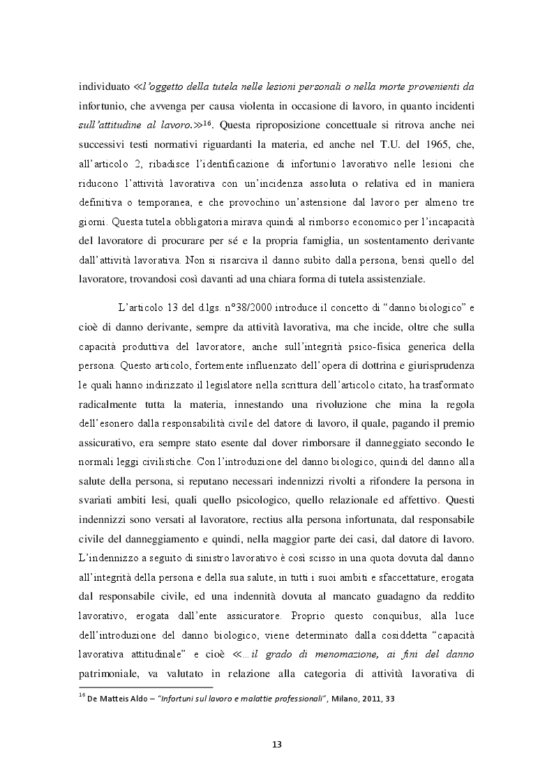 Estratto dalla tesi: Infortunio in itinere: soggetti tutelati e non tutelati