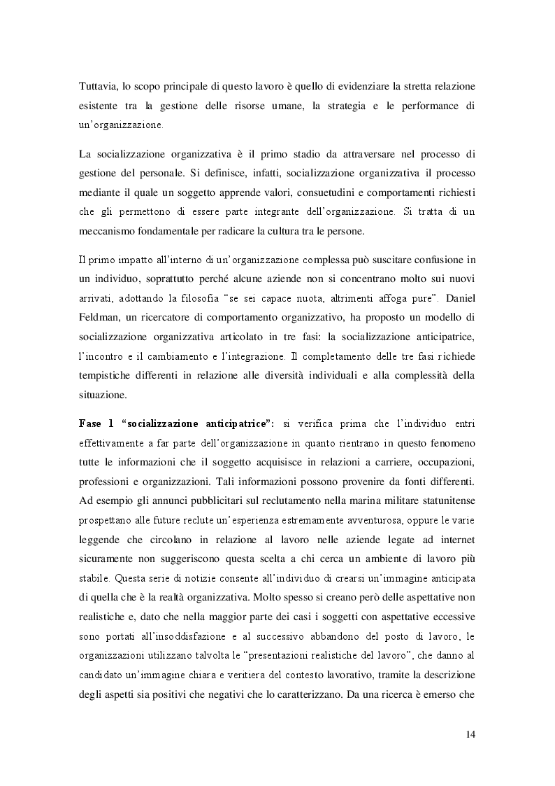 Estratto dalla tesi: In Google we trust. L'importanza della gestione delle risorse umane come fonte potenziale di vantaggio competitivo.