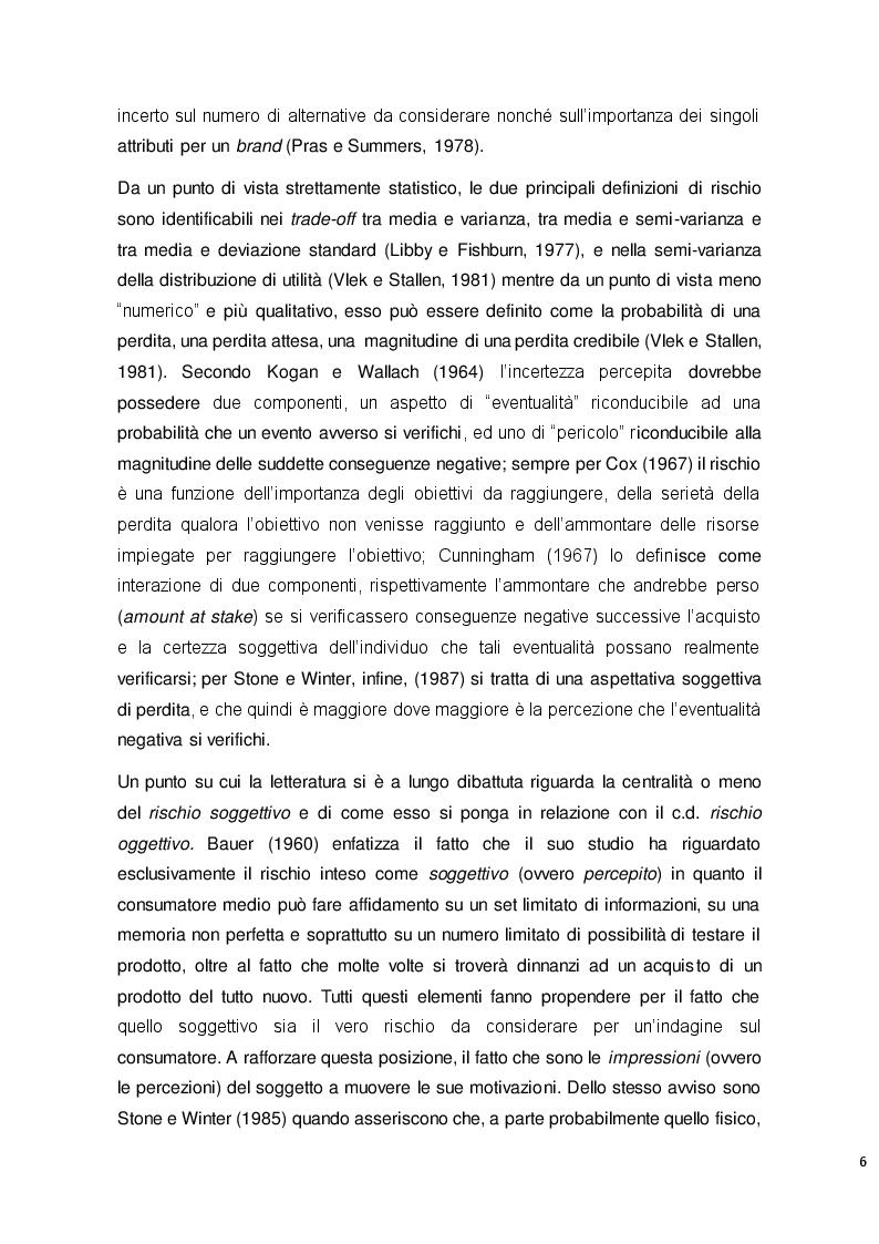 Estratto dalla tesi: Auto elettriche e comportamento del consumatore: un'analisi sul rischio percepito e le intenzioni d'acquisto
