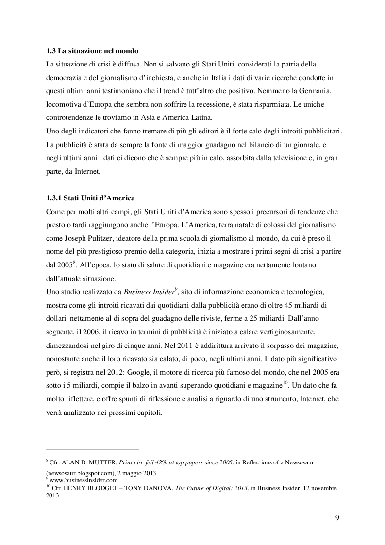 Estratto dalla tesi: Nuove frontiere dell'informazione: giornalismo online e Twitter