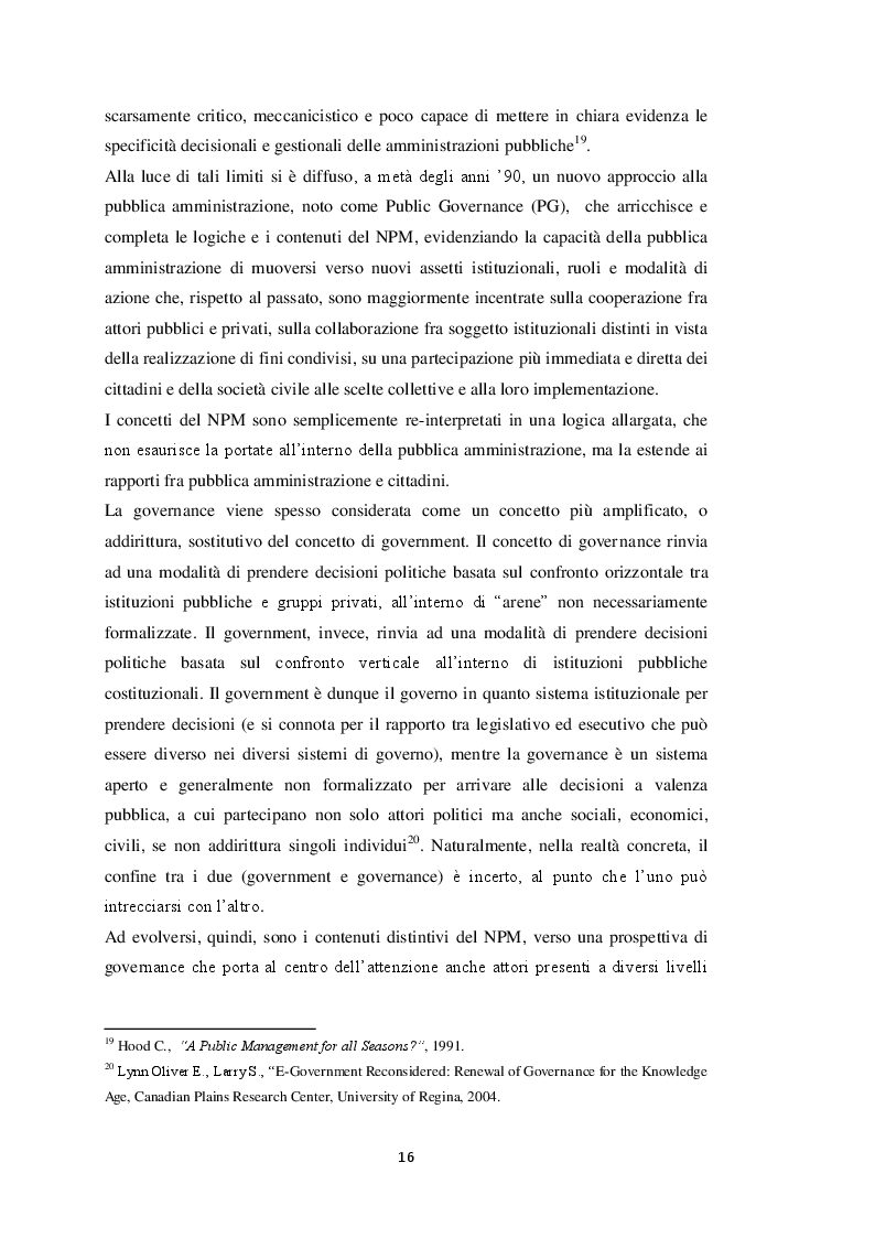 Estratto dalla tesi: Il Project Financing in tempi di crisi della finanza pubblica: riflessioni ed evidenze alla luce del caso del Comune di Cerreto di Spoleto