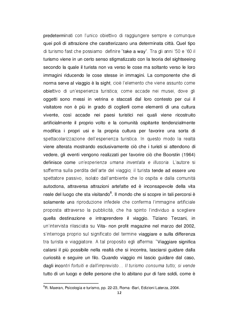 Estratto dalla tesi: Promozione del territorio e turismo responsabile: esperienze in Basilicata
