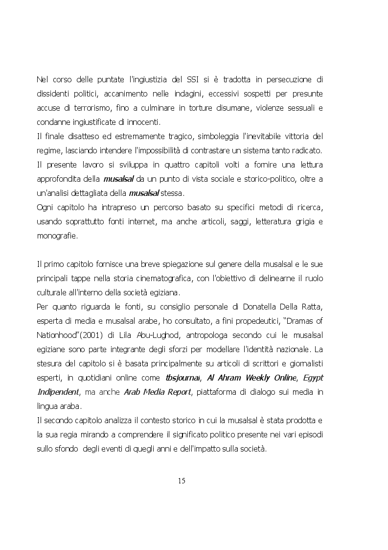 Estratto dalla tesi: ''Ādam'' 2011: lettura socio-politica di una musalsal egiziana del post Rivoluzione