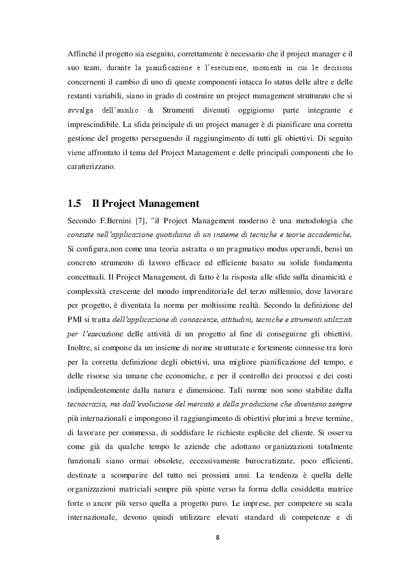Estratto dalla tesi: Gli strumenti di Project Management: Tecniche, Metodologie e Tool