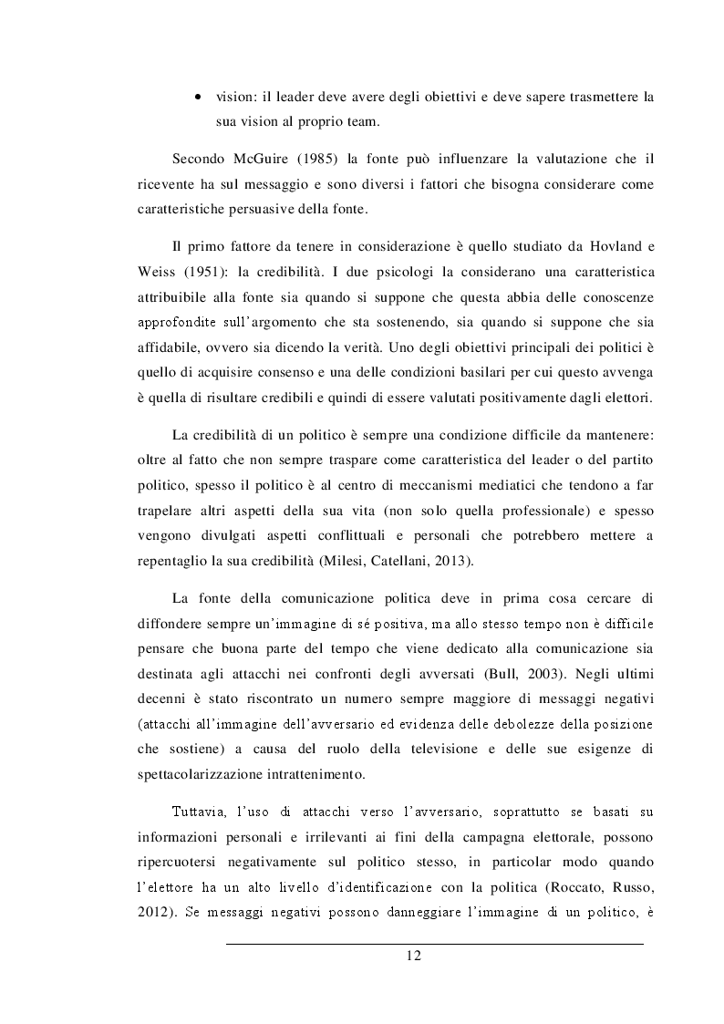 Estratto dalla tesi: ''Mi metto nei vostri panni'': uno studio sull'efficacia della comunicazione empatica in ambito politico