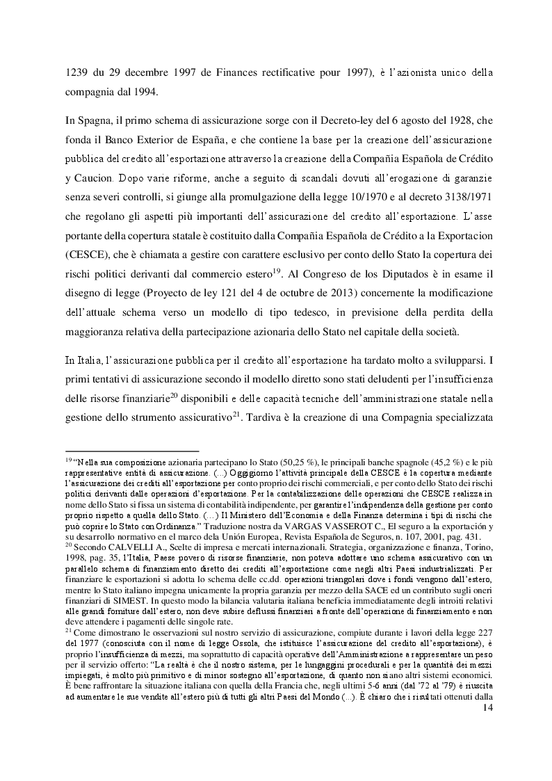Estratto dalla tesi: L'assicurazione del credito all'esportazione: profili di comparazione tra Italia e Argentina.