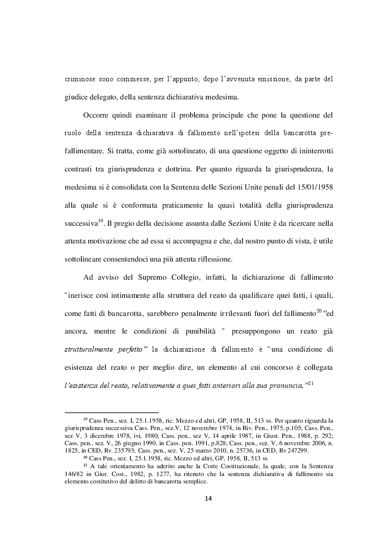 Estratto dalla tesi: I delitti di bancarotta fraudolenta con particolare riferimento al concorso dell'extraneus