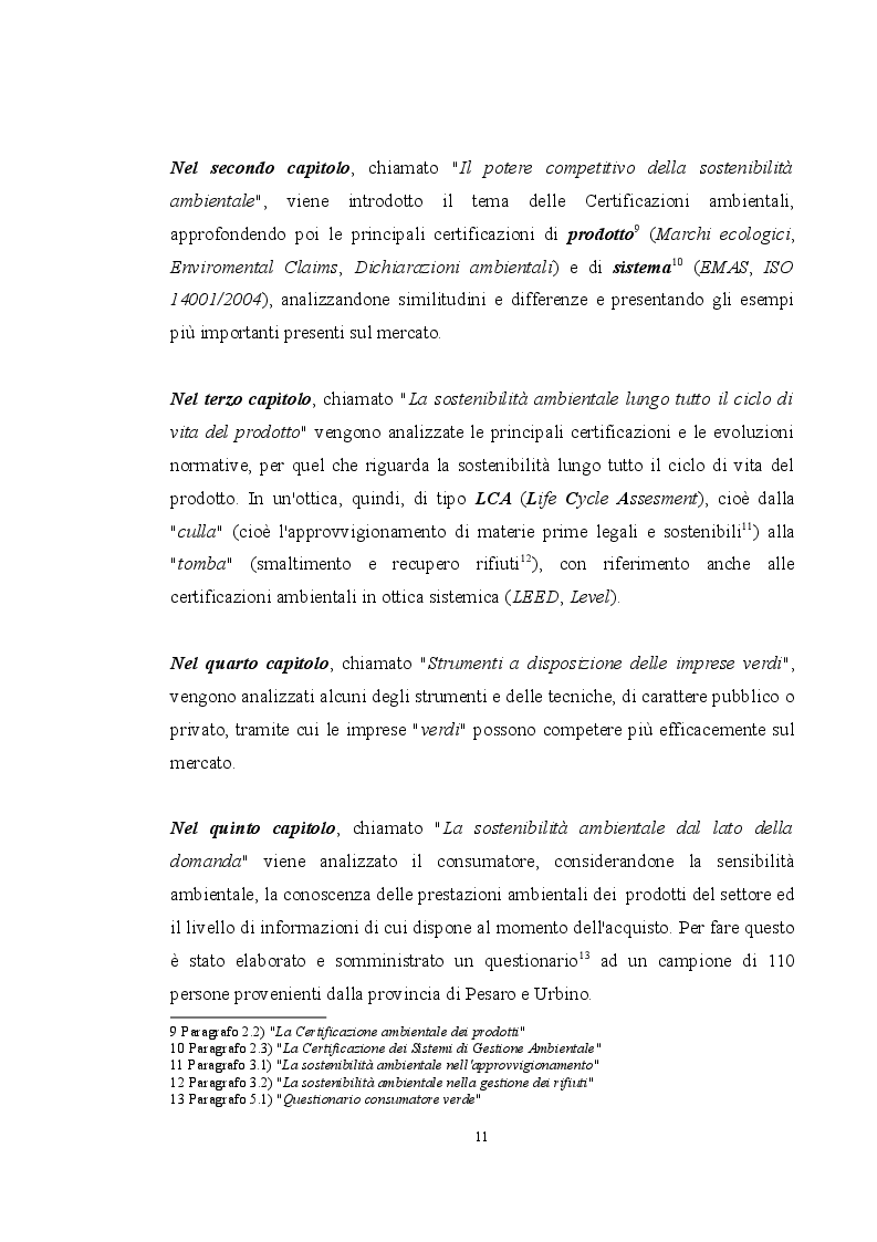 Anteprima della tesi: La sostenibilità ambientale come fattore di competitività nel settore legno-arredamento, Pagina 6